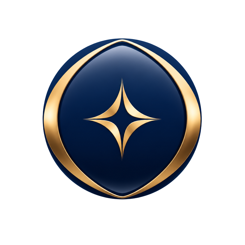 Cali, the ADU California AI property advisor avatar: a navy and gold emblem